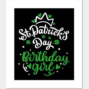 Lovely St.Patrick's Day Birthday Girl Gift Posters and Art